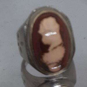 Very unique stone ring like picture of head of man positif energy blessed charm code m 0009