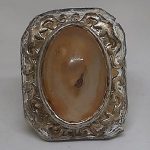 damaged ring with hole stone junjung darojat or Javanese king of talisman semar